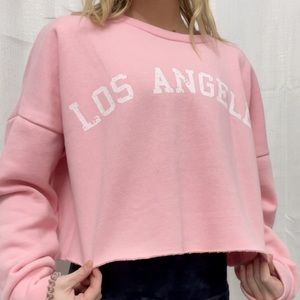 NORDSTROM CROPPED LOS ANGELES CREWNECK
